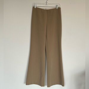 vintage Sara Campbell tan flare leg trousers